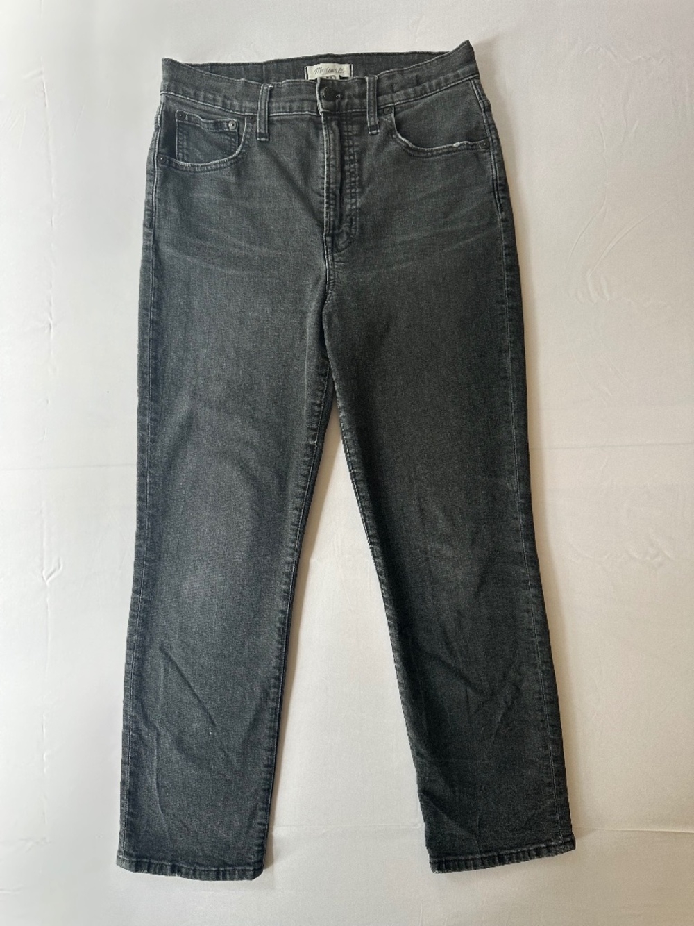Madewell The Perfect Vintage Crop Jeans in Faded Black | Size 28
